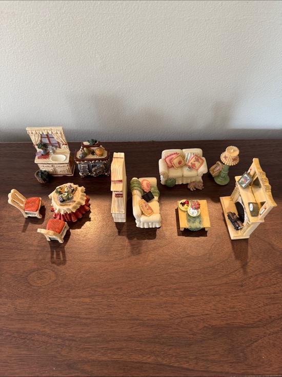 Avon Other - Vintage Avon Victorian Memories Miniature Furniture Sets - 12 Piece Lot